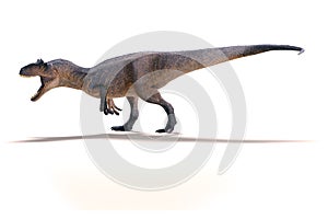 3d render of ferocious Allosaurus