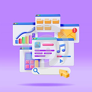 3D Application Windows Interface Isolated