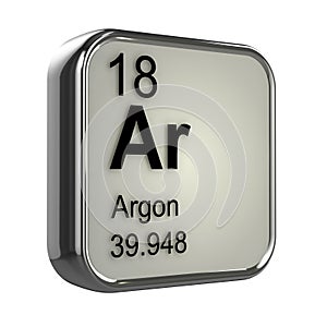 3d Argon element photo