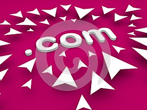 3d arrow pointing dot com