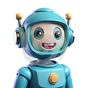 3D artificial intelligence. Chat Bot neural network, AI servers and robots technology, artificial bot mind and intelligent robotic