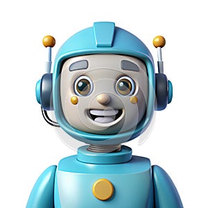 3D artificial intelligence. Chat Bot neural network, AI servers and robots technology, artificial bot mind and intelligent robotic