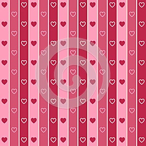 Background color pink hearts.