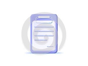 3d assigment icon illustrations concept