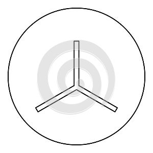 3D axis coordinate system measurement modeling space XYZ tridimensional icon in circle round black color vector illustration photo