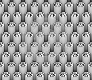 3d background pattern of white 3d tubes (seamless)