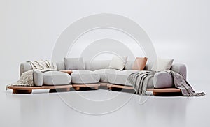 3d beautiful sofa on white background