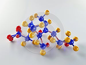 3D biochemical molecular structure - ai