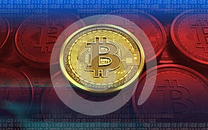 3d bitcoin blank photo