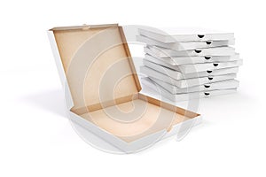 3d blank packing boxes for pizza