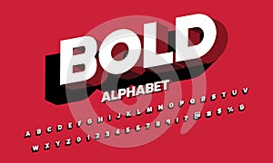 3d bold font