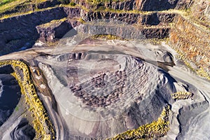 D Bombo quarry heap top down