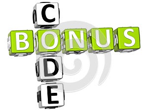 3D Bonus Code Crossword