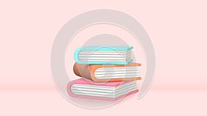 3d book stack promotion page