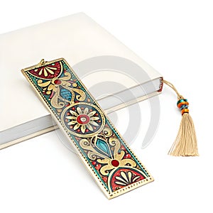 3D bookmark isolated on white background