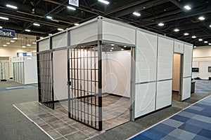 3D booth corner for exhibition