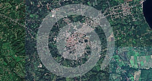 3D Buildings Rendering Rivas Nicaragua HD satellite image photo