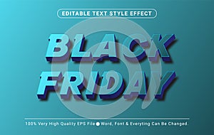 3D Business Black Friday Text Effect, Editable Text Effect