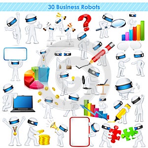 3d Business man in fully scalable vector photo