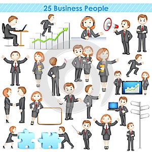 3d Businesspeople Collection photo