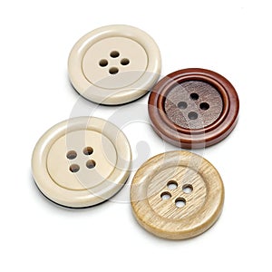 3D Buttons Template Isolated on White Background