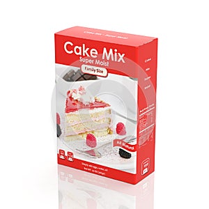 3D Cake Mix paper photo