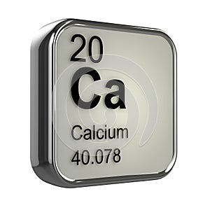 3d Calcium element photo