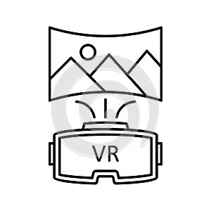 3d camera Line Style vector icon which can easily modify or edit
