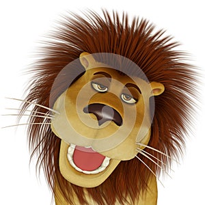 3d cartoon lion photo