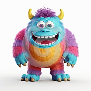 Playful 3d Monster Illustration With Vibrant Colors photo