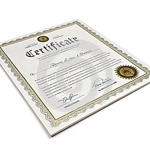 3D certificate