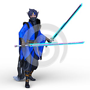 3D CG rendering of beast man