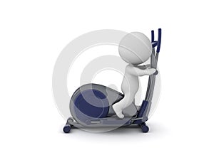 3D Character using eliptical bycicle photo