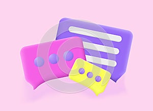 3d chat bubble