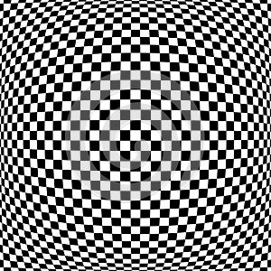3D checked pattern. Convex geometric texture.