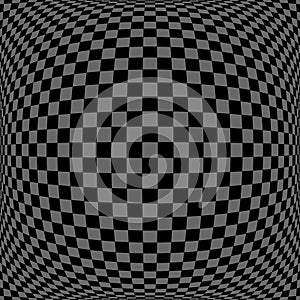 3D checked pattern. Convex geometric texture.
