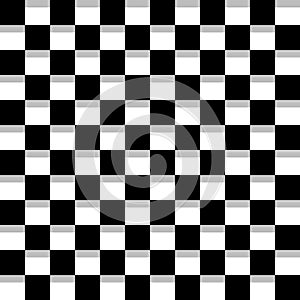 3d checkered squares seamless pattern