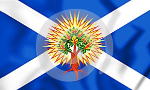 3D Church of Scotland Flag. photo