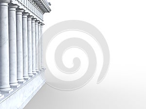 Tridimensional clásico romano templo 