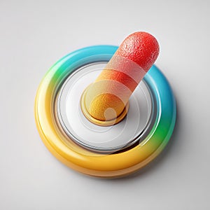 3d Click pointer cursor arrow icon on transparent background