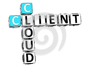 3D Client Cloud Crossword