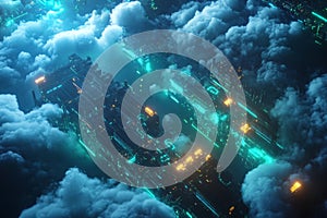 3D Cloud Architecture Visualization