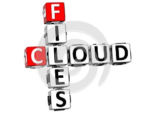 3D Cloud Files Crossword