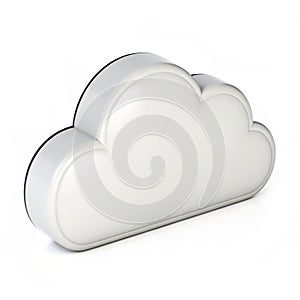 Cloud 3D Icon isolated