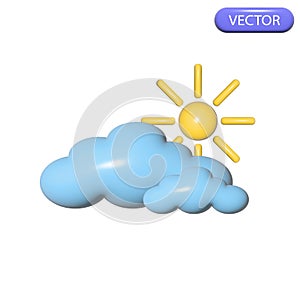 3d clouds vector