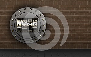 3d code lock door blank