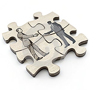 Collaboration 3D illustration