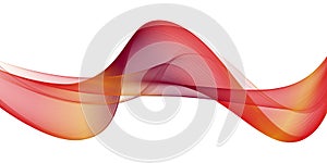 3D Colorful Sound wave line curve on white background. Element for theme technology futuristic
