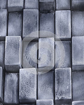 3D computer brick abstract background photo