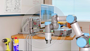 3D computer Generated image: COBOT in LAB